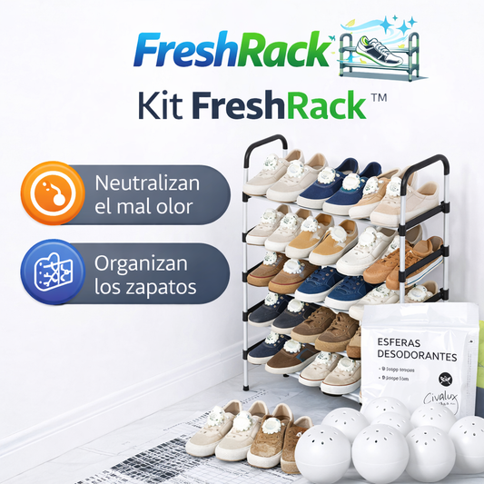 Kit FreshRack™: Zapatero + Esferas Desodorantes